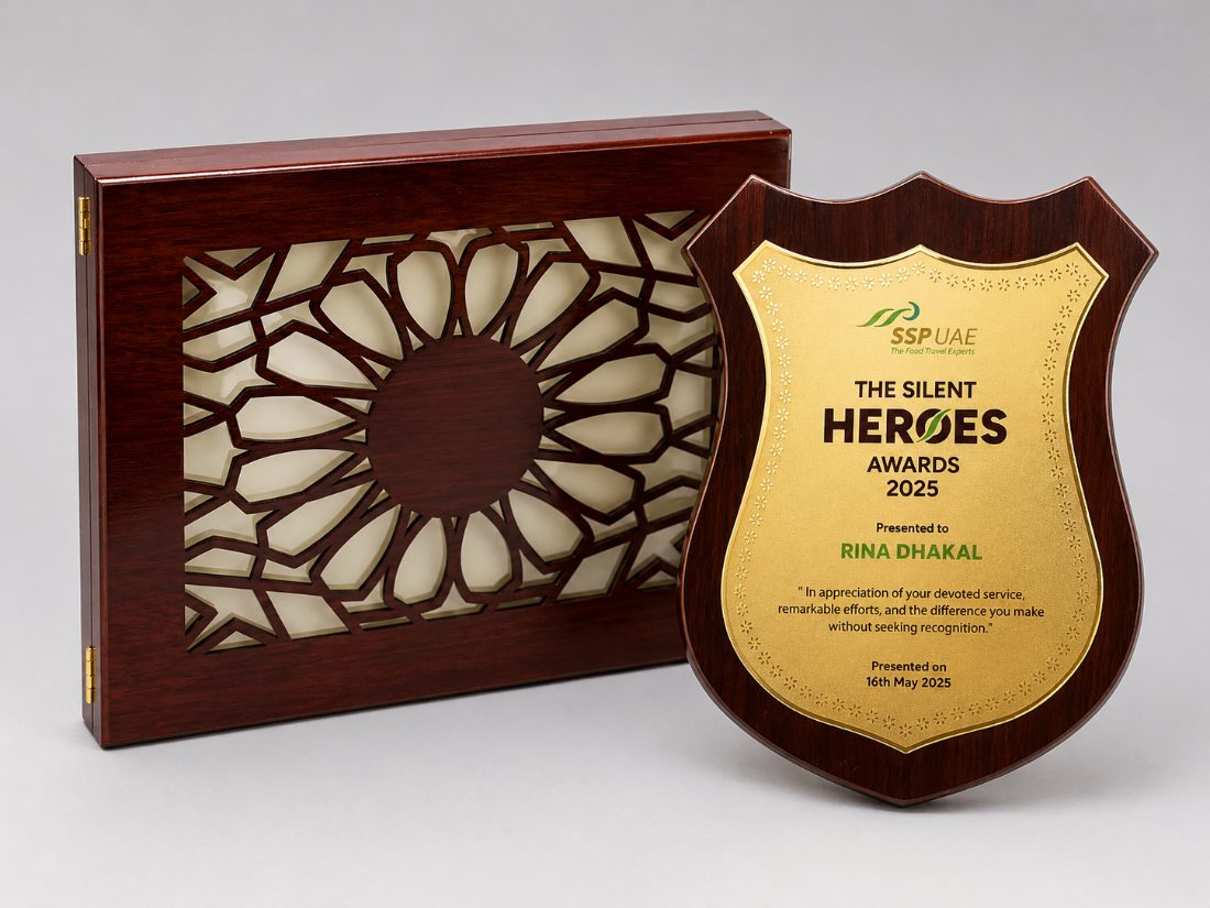 Silent Heroes award plaque