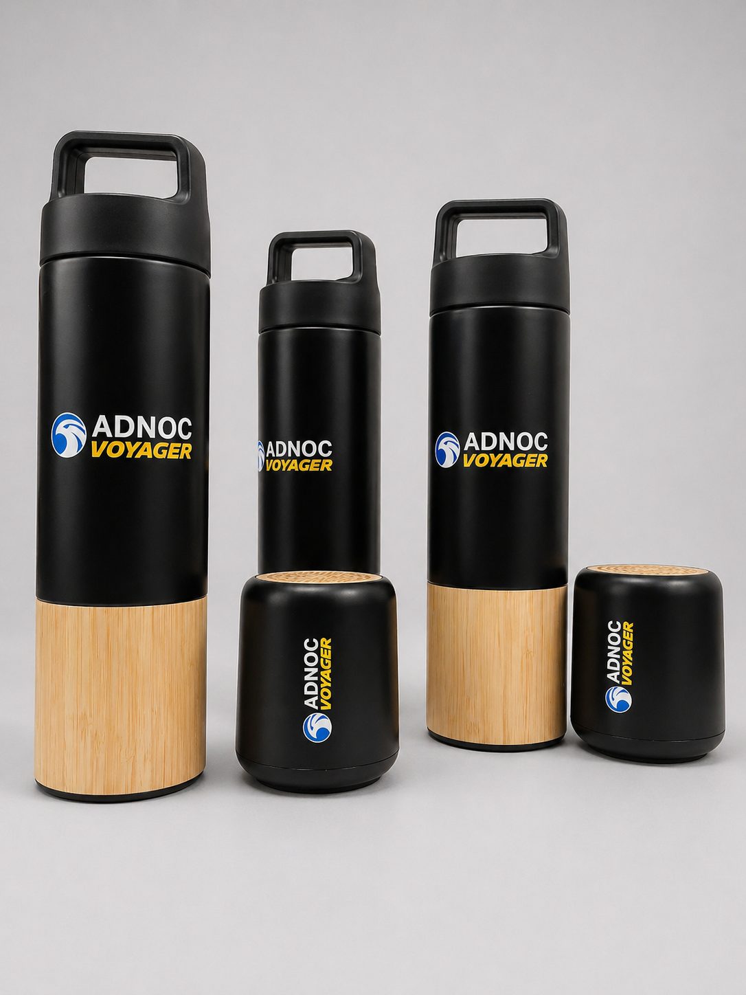 ADNOC Voyager branded bottles